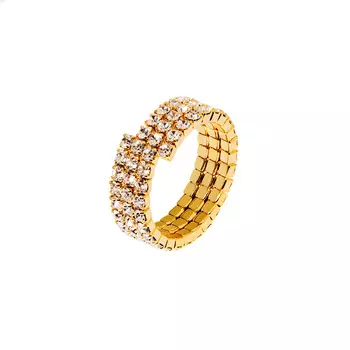 Кольцо Radiant Bond Ring - Gold Crystal