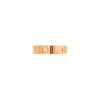 Кольцо Reminder Ring – YOLO Rose Gold
