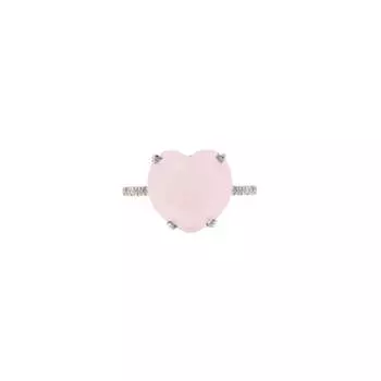 Кольцо Sex in the City Ring – Silver Matt Pink