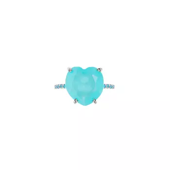 Кольцо Sex in the City Ring – Silver Matt Green