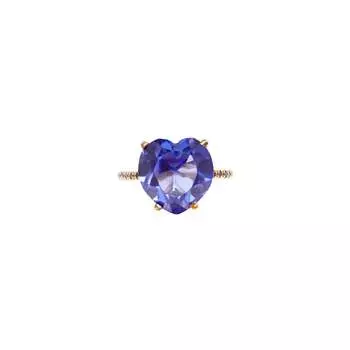 Кольцо Sex in the City Ring – Gold Sapphire