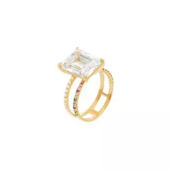 Кольцо Shine Bright Ring – Crystal Gold