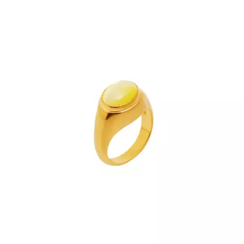 Кольцо Smooth Signet Ring – Yellow