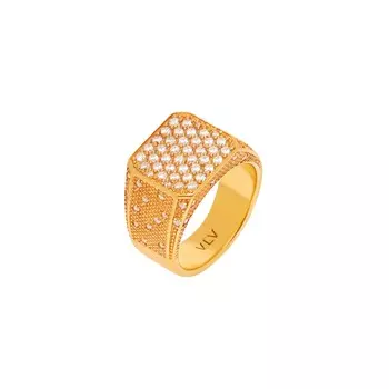 Кольцо Starry Sky Signet Ring – Gold