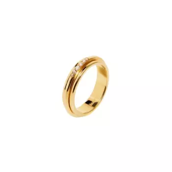 Кольцо Three In a Row Ring - Gold