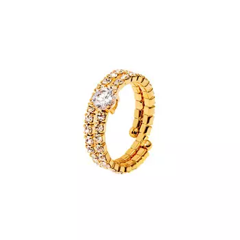 Кольцо Twinkle Gold Trace Ring – Crystal