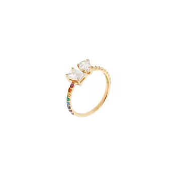 Кольцо Two Gems Ring – Rainbow