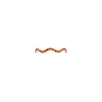 Кольцо Wave Pave Ring – Silver Orange