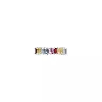 Кольцо Wide Silver Rainbow Ring