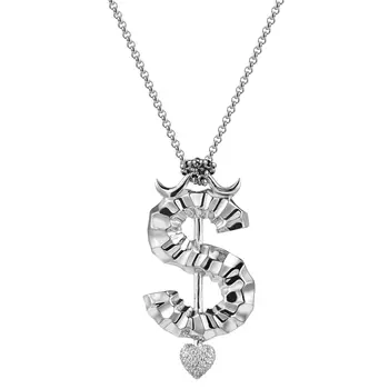 Колье Angry Dollar Necklace - Silver