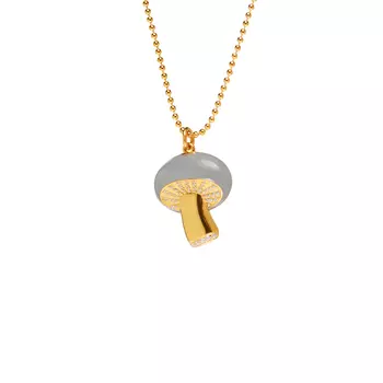 Колье Aspen Mushroom Necklace – Grey