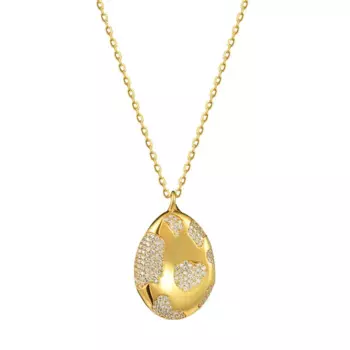 Колье Big Mushroom Cap Necklace - Gold