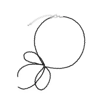 Колье Black Crystal Bow Choker