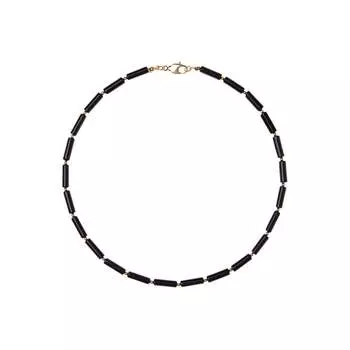 Колье Black Onyx Tube Necklace