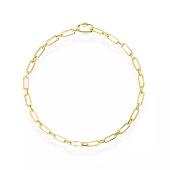 Колье Chain With Carabiner - Gold