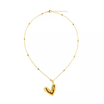 Колье Chic Heart Necklace - Gold