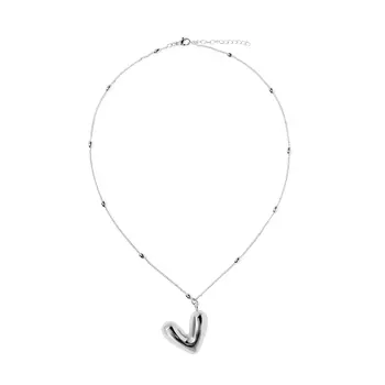 Колье Chic Heart Necklace - Silver