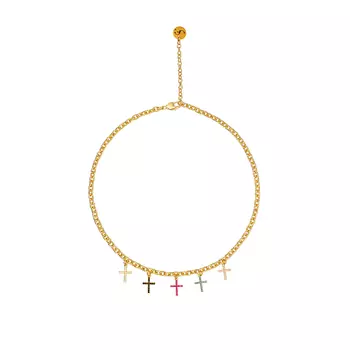 Колье Colored Crosses Necklace