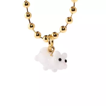 Колье Favorite Fluffy Necklace - White Cat