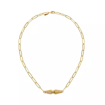 Колье Gold Bicone Necklace