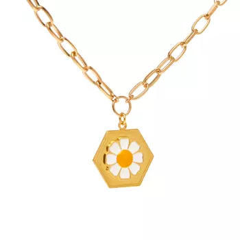 Колье Gold Daisy Necklace