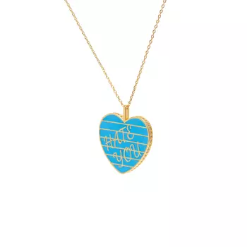 Колье Hate You Necklace – Electric Blue