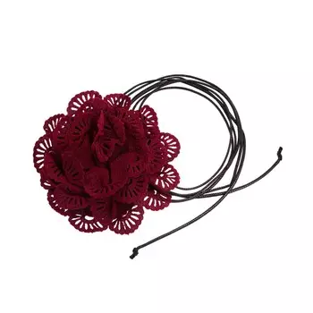 Колье Jardin Flower Necklace - Maroon