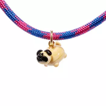 Колье Knitted Cutie Necklace - Pug
