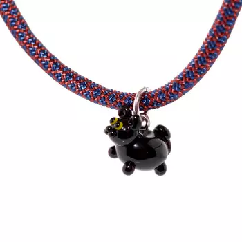 Колье Knitted Kitten Necklace - Black Cat
