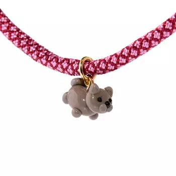 Колье Knitted Kitten Necklace - Grey Cat