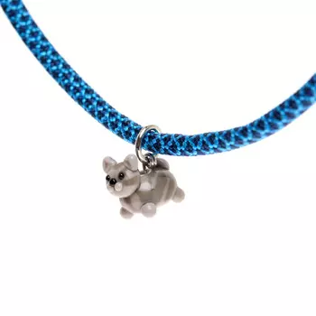 Колье Knitted Kitten Necklace - Grey Tabby Cat