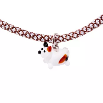 Колье Knitted Kitten Necklace - Harlequin Cat