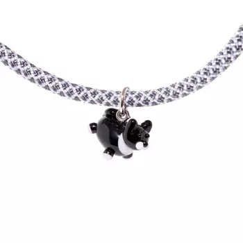 Колье Knitted Kitten Necklace - Tuxedo Cat