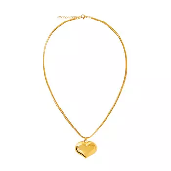 Колье Overflowing Heart Necklace - Gold