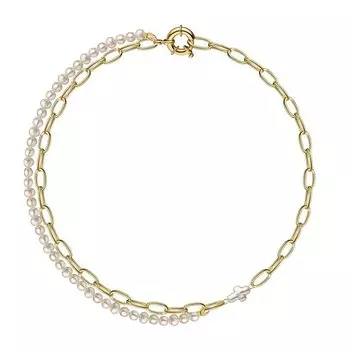 Колье Pearl Cross Necklace