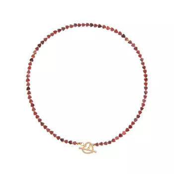 Колье Rhodonite Hearts Necklace
