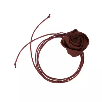 Колье Rosette Tie Necklace - Brown