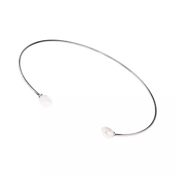 Колье Silver Choker With Asymmetrical Pearls