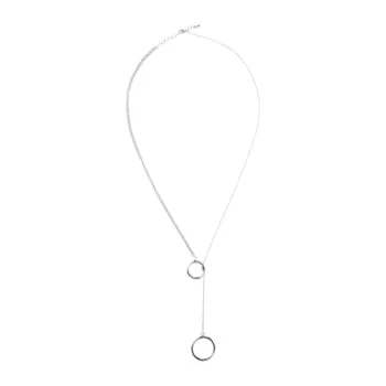 Колье Silver Necklace With Rings