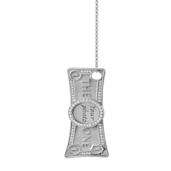 Колье "The One" Picture Frame Necklace - Silver