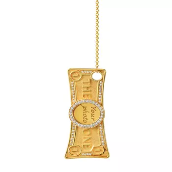 Колье "The One" Picture Frame Necklace - Gold