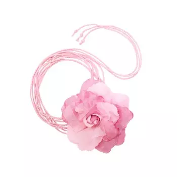 Колье Tie Dye Flower Necklace - Pink