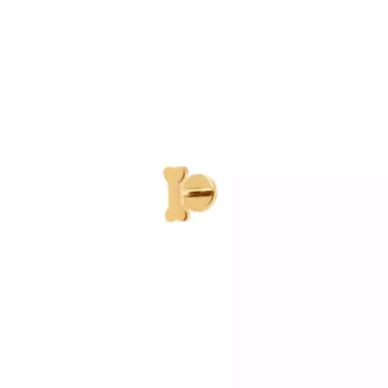 Лабрет Plain Bone Stud Earring - Gold