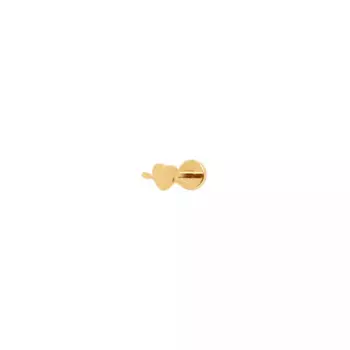 Лабрет Plain Broken Heart Stud Earring – Gold