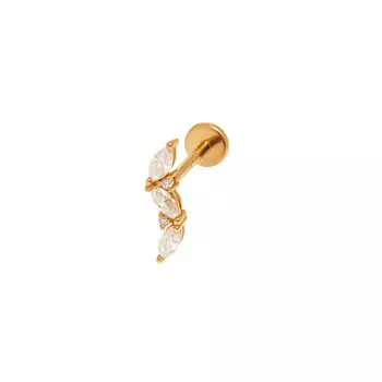 Лабрет Zipper Stud Earring – Gold