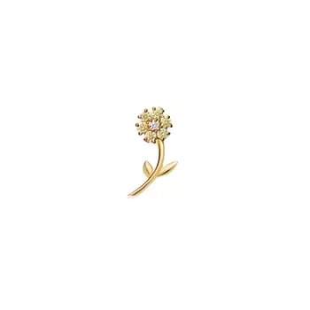 Моносерьга Gold Flower Yellow Earring
