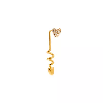 Моносерьга Love Shaft Earring – Gold