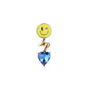 Моносерьга Smiley Heart Earring