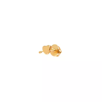 Пусет Plain Broken Heart Stud Earring – Gold
