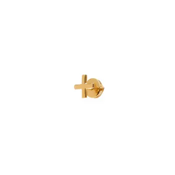 Пусет Plain Cross Stud Earring – Gold